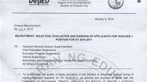 deped antipolo city issuances|The Department of Education .